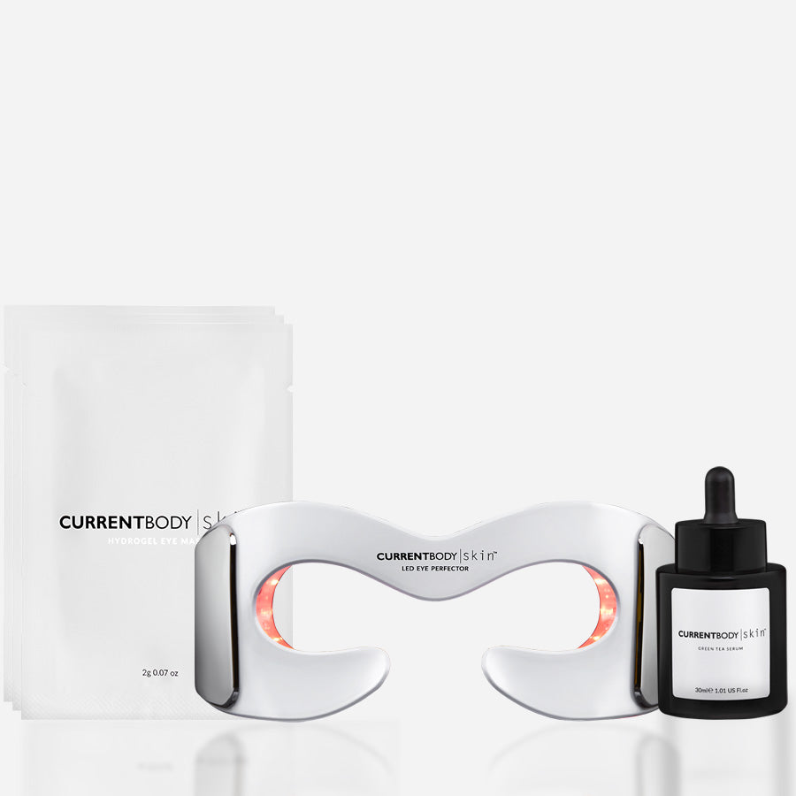 CurrentBody Skin LED Eye Perfector - Anti-Aging Eye Therapy Mask for Dark Circles & Wrinkles | At-Home Skincare Treatment for Puffy Eyes & Fine Lines | Perfect for Nighttime Routine & Travel
