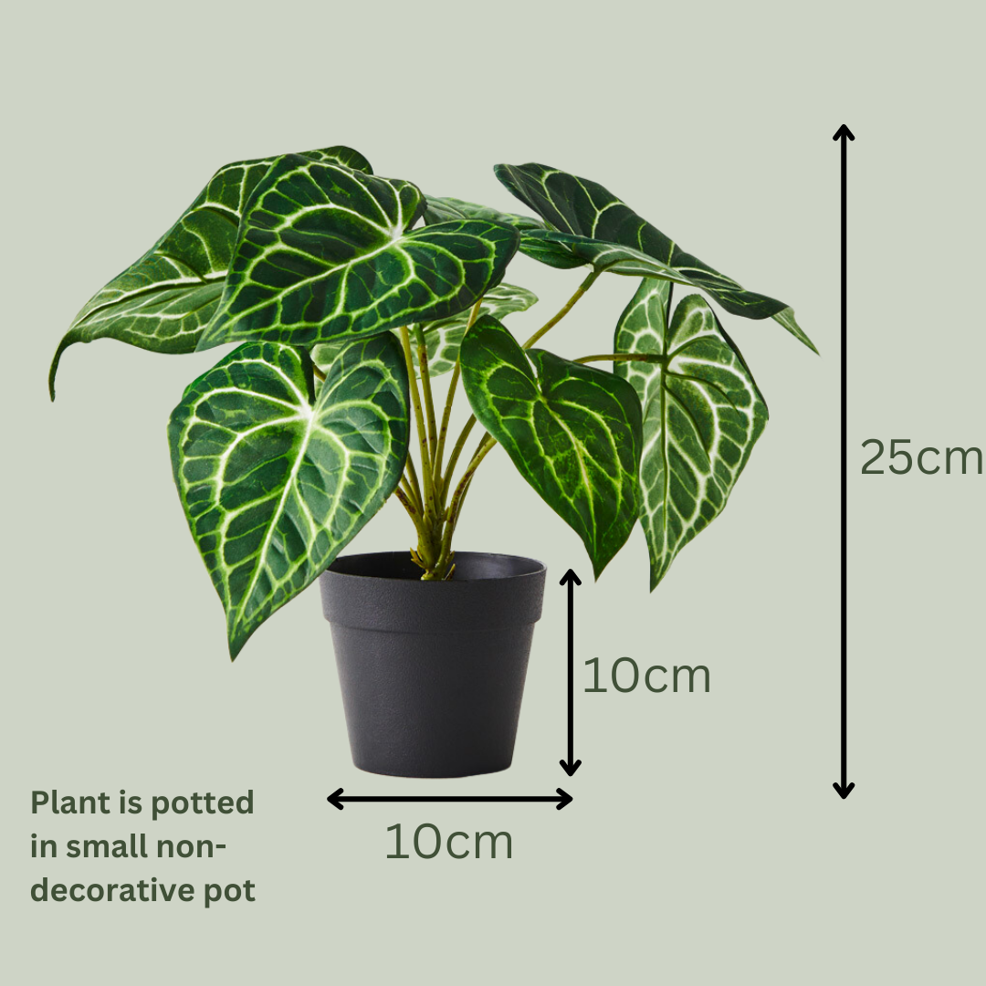 Artificial Syngonium Plant - Realistic Fake Arrowhead Vine for Home & Office Decor - Perfect for Living Room, Bedroom, or Indoor Greenery