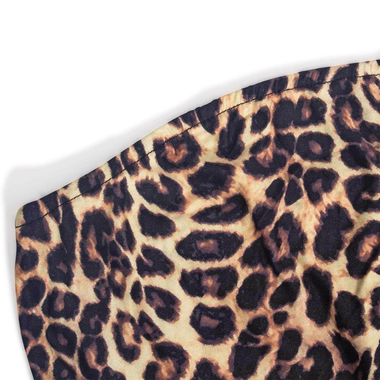 Sexy Leopard Print One Shoulder Jumpsuit for Women - Asymmetric Party Clubwear Romper with Long Pants | Perfect for Night Out, Club Parties & Special Events