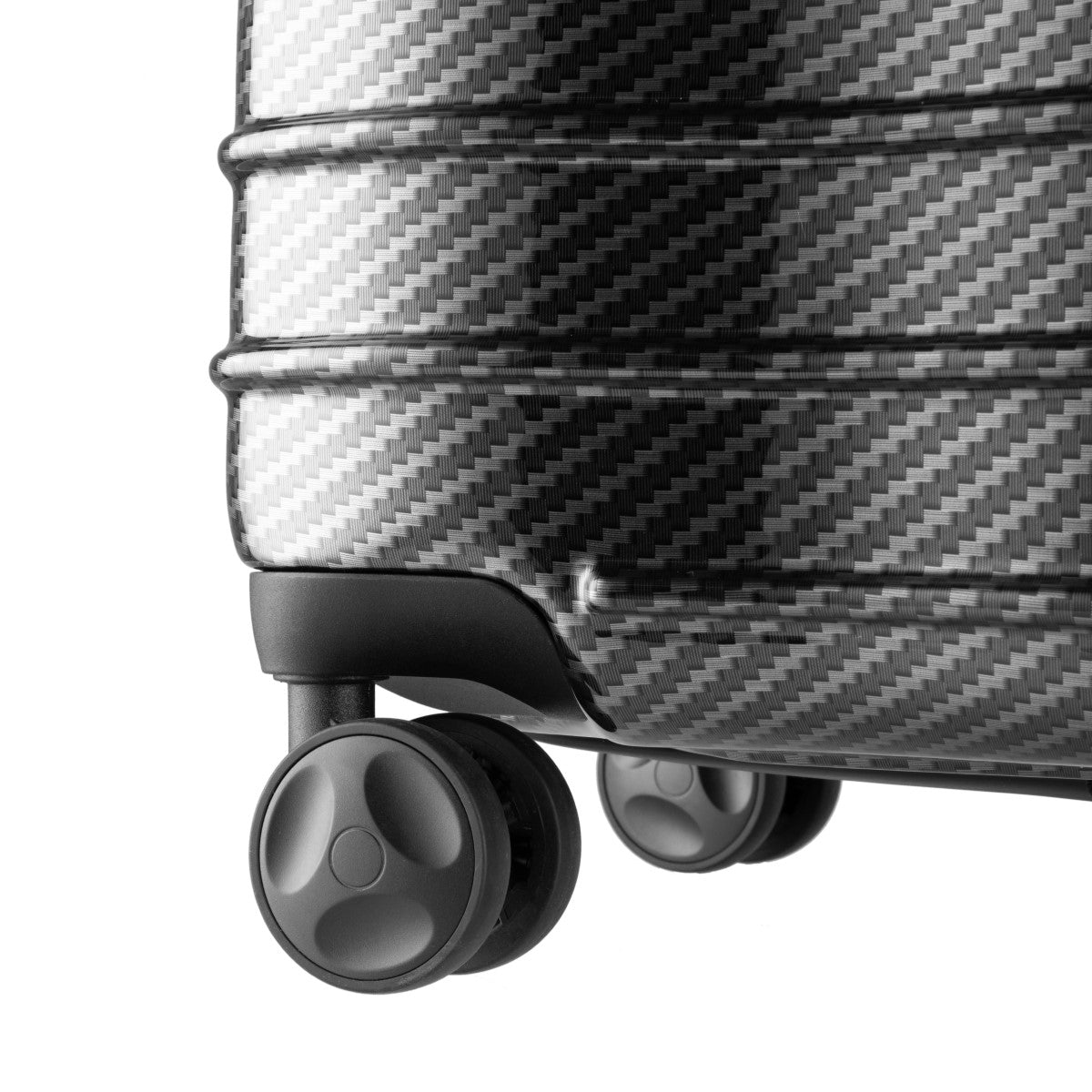 Daycrown 802 Carbon Fiber Texture Luggage - Lightweight Durable Suitcase for Travel, Business Trips & Vacations