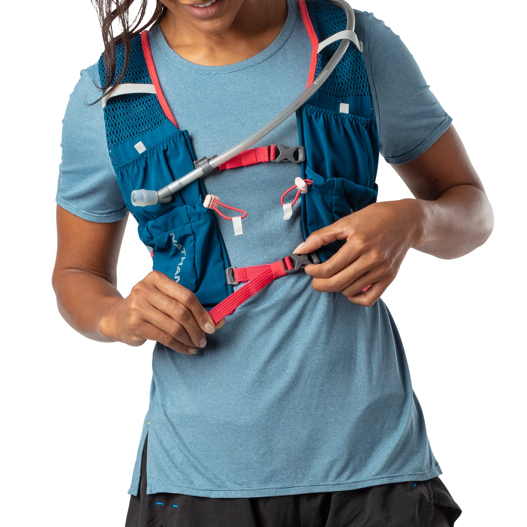 Nathan VaporAir Lite 4L Hydration Running Vest with 2L Water Bladder - Lightweight Breathable Hiking Pack with Front Bottle Pockets for Trail Running, Cycling & Outdoor Adventures