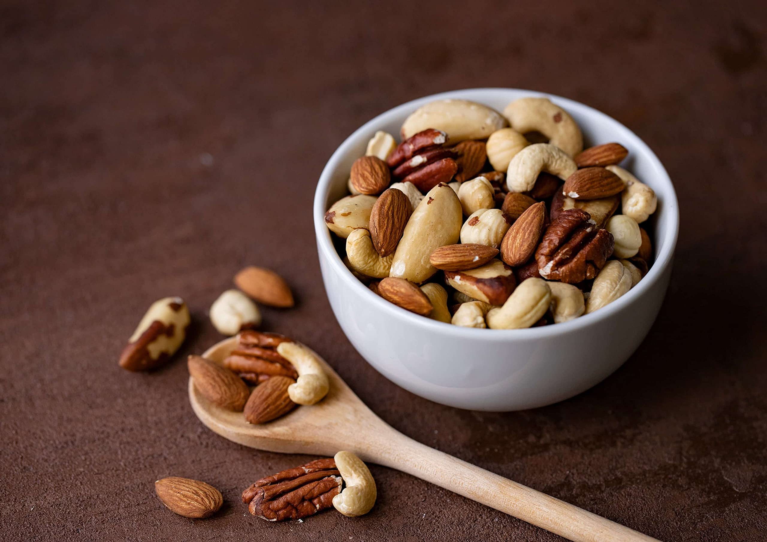 Food to Live Organic Deluxe Unsalted Nuts Mix, 8 Pounds – Premium Blend of Dry Roasted Organic Raw Pecans, Cashews, Hazelnuts, Almonds, and Brazil Nuts | Non-GMO, Oven Roasted, No Oil Added, Kosher, Vegan Certified | Perfect for Snacking, Baking, and Healthy Recipes