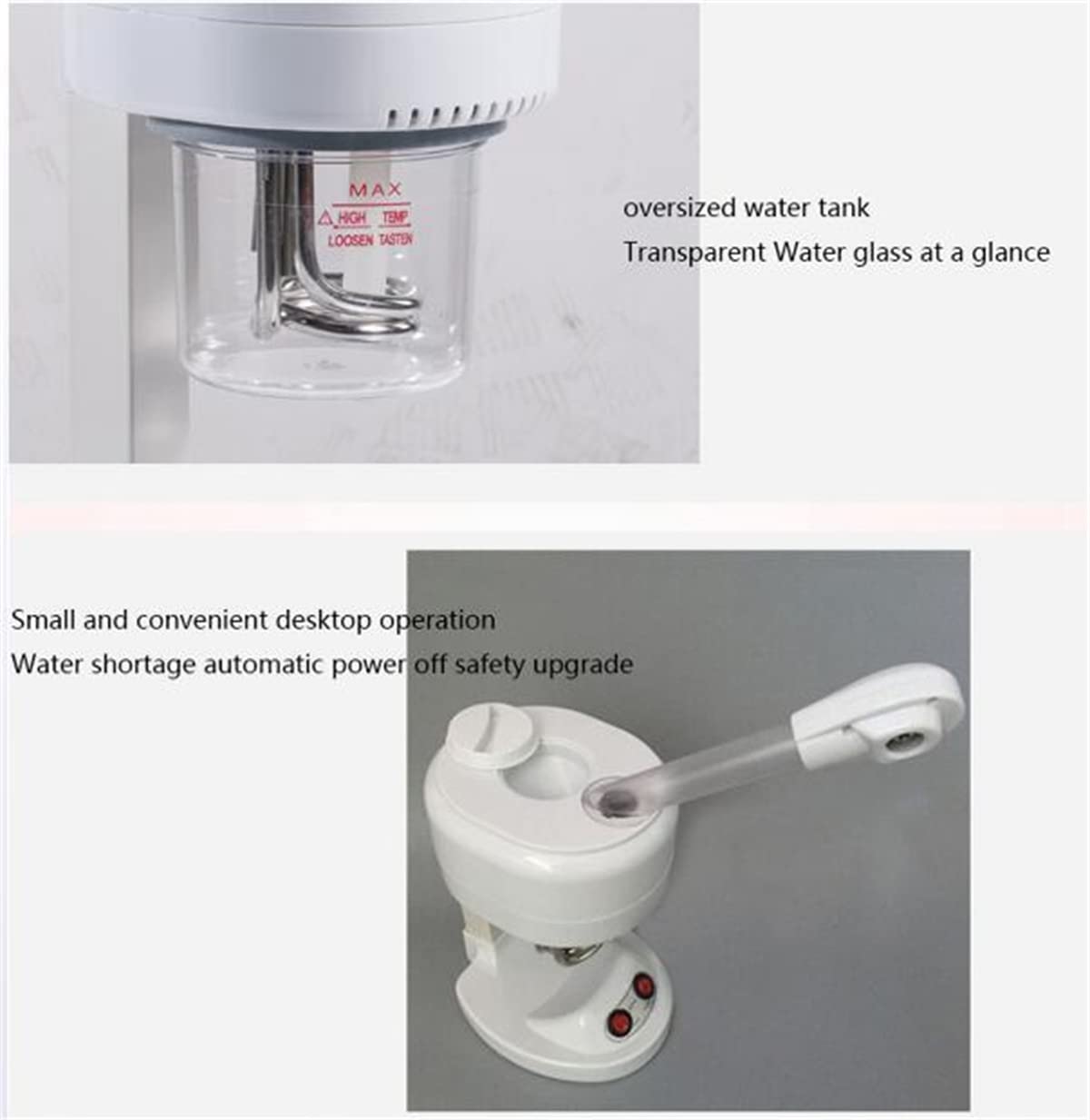 Professional Mini Facial Steamer for Deep Cleansing & Hydration - Portable Home Spa & Sauna Steam Machine for Skin Care & Relaxation - Perfect for Daily Skincare Routine & Salon Treatments