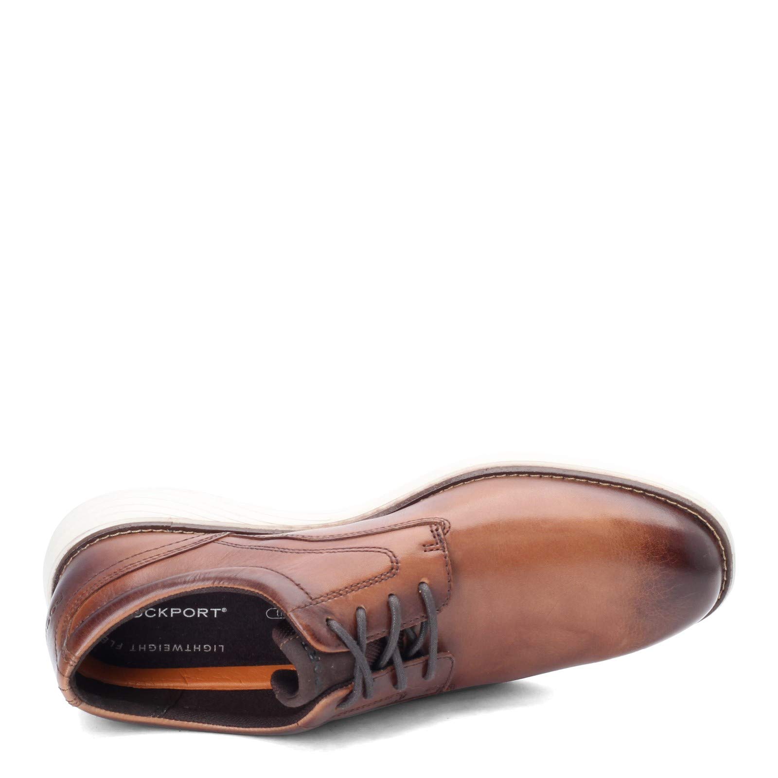 Rockport Men's Garett Plain Toe Oxford Dress Shoes - Comfortable Business Casual & Formal Leather Shoes for Work, Office & Wedding
