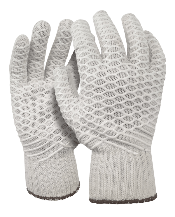 12 Pairs Armour Cotton Lattice Gloves - Breathable & Durable Work Gloves for Gardening, Construction, and Outdoor Activities