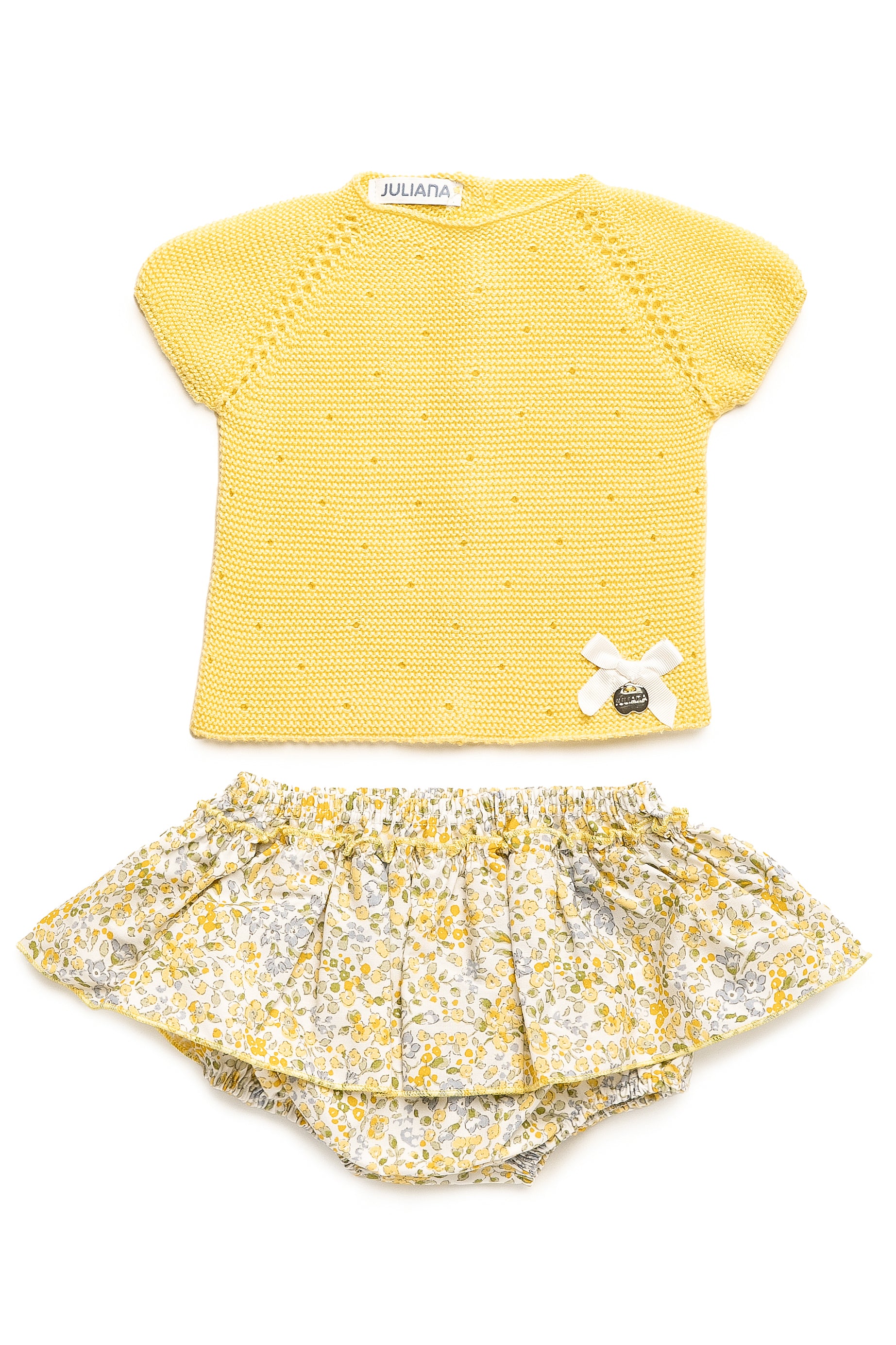 Addie Lemon Knit Top & Floral Skort Set - Women's Summer Casual Outfit for Beach, Vacation and Date Night