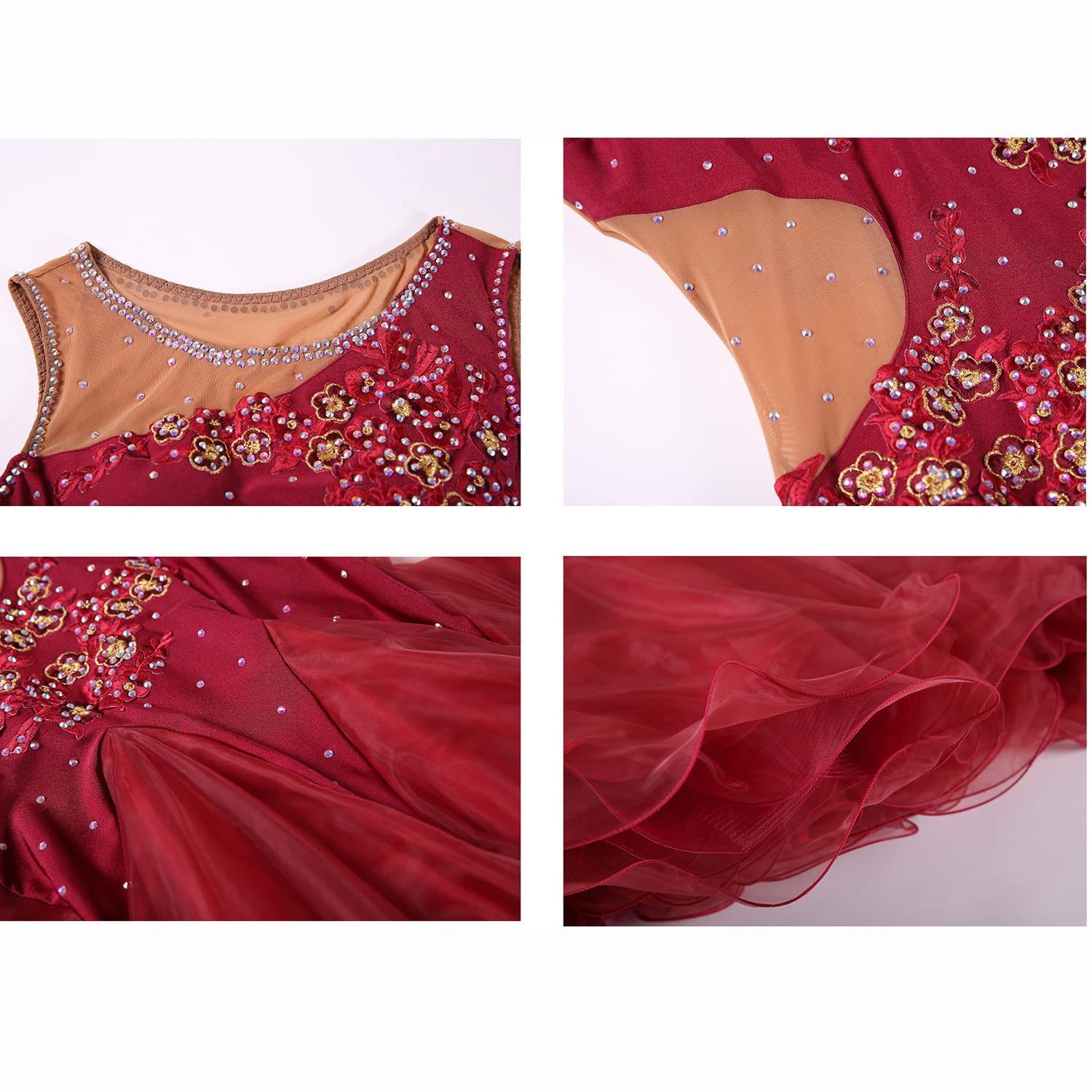 Professional Ballroom Dance Dresses for Women - Elegant Waltz, Tango & Foxtrot Competition Costumes | Perfect for Dance Performances, Competitions & Social Events