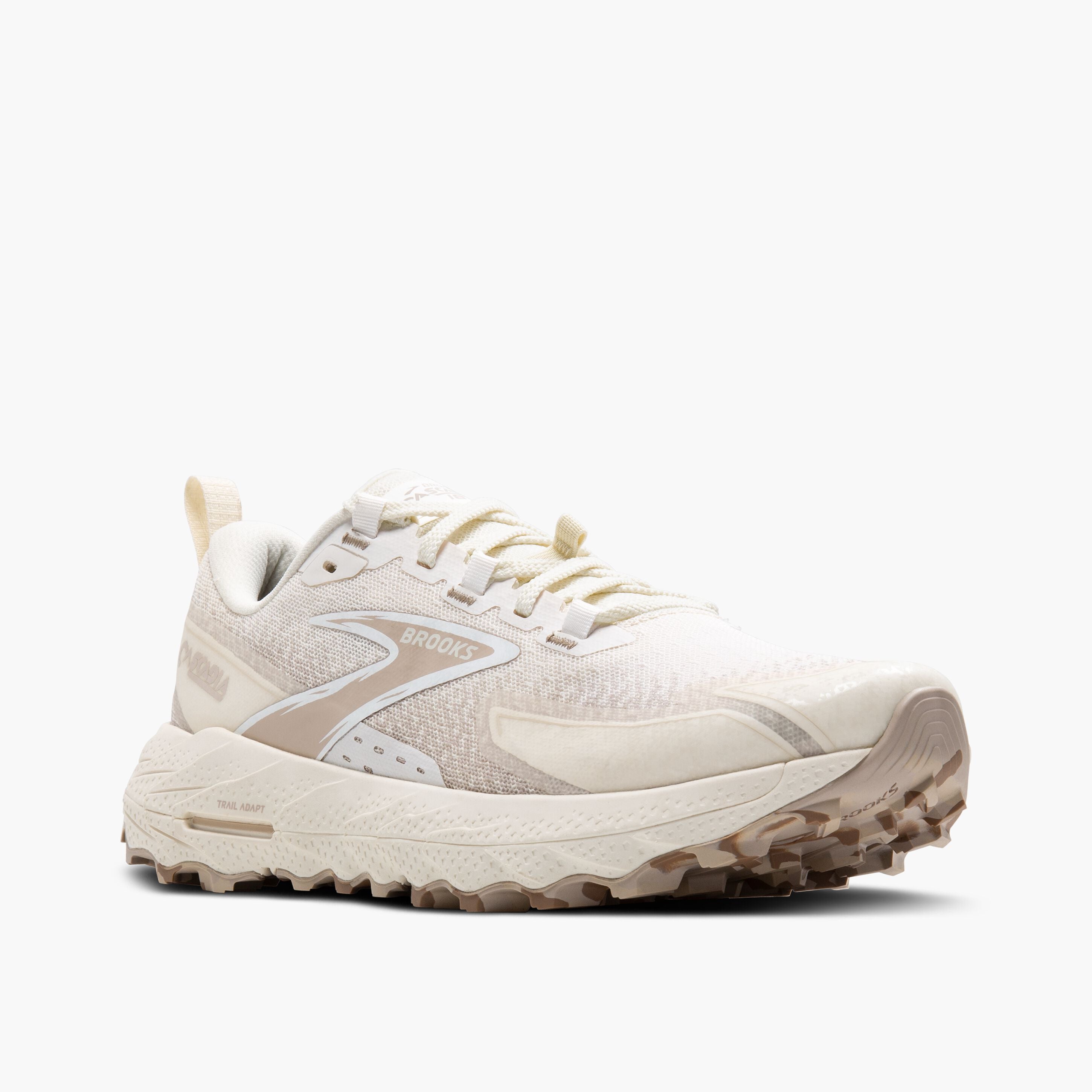Women's Cascadia 18 Trail Running Shoes - Lightweight Hiking Sneakers for Women (Coconut/Chateau/White) | Perfect for Outdoor Adventures, Jogging & Gym Workouts