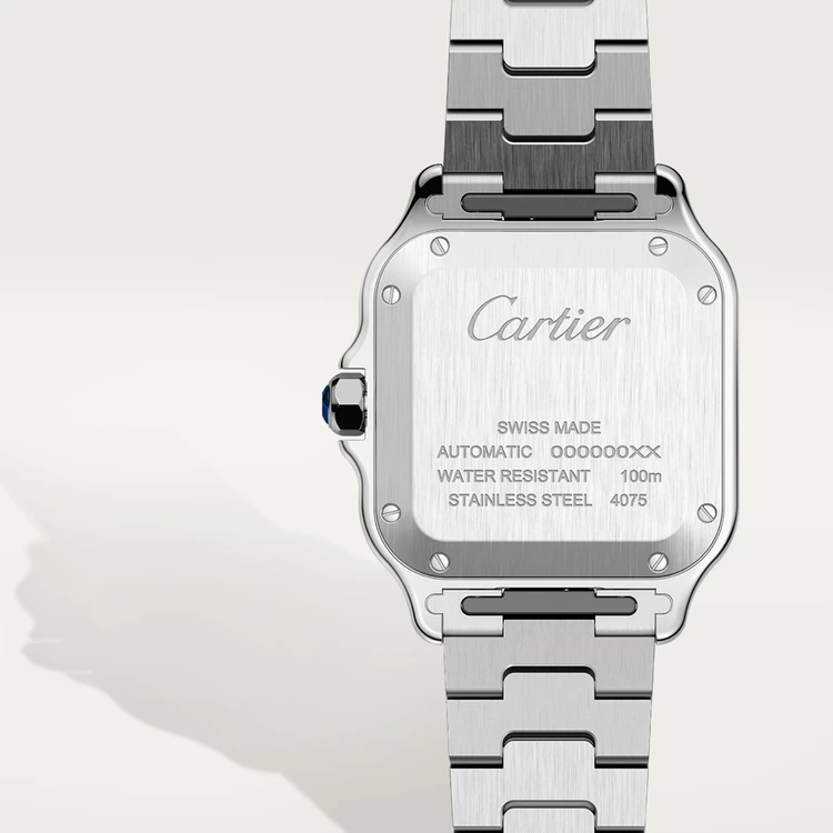 Cartier Santos Stainless Steel Men's Watch - Luxury Swiss Automatic Timepiece for Business & Formal Occasions