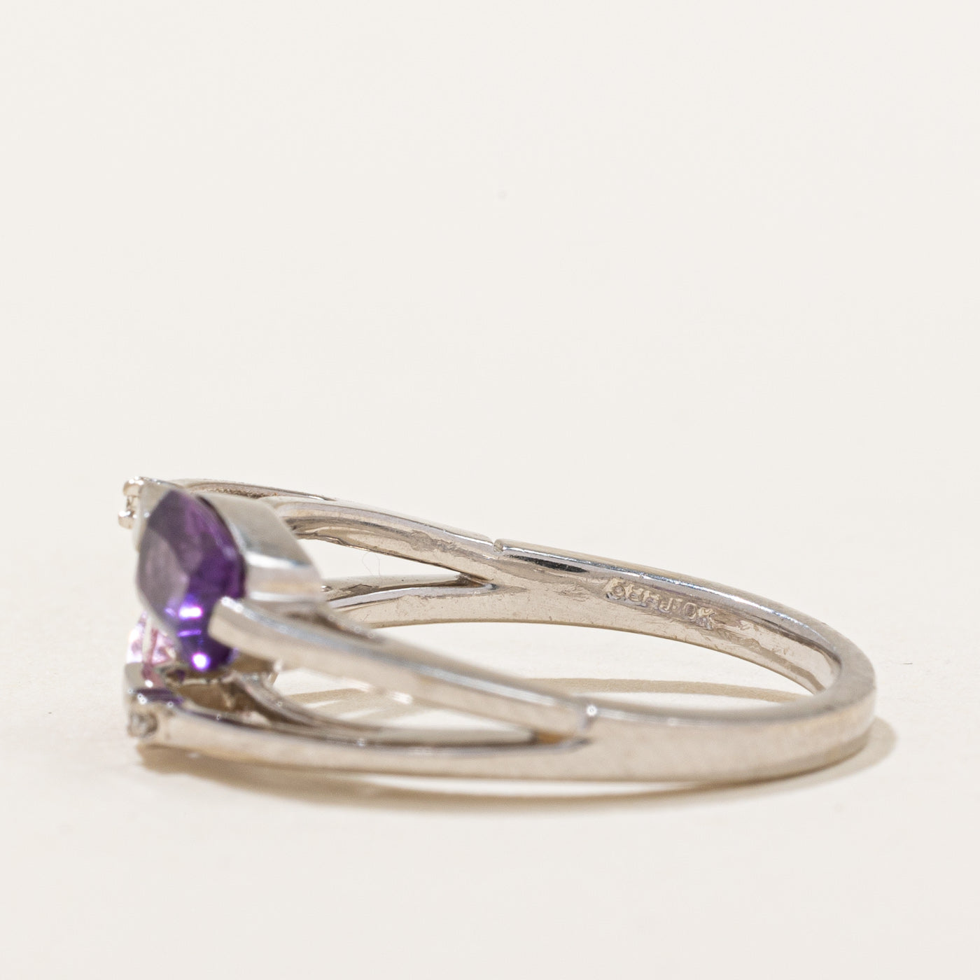 Multi Gemstone Bypass Ring - 0.81ctw Genuine Gemstones - Size 5.25 - Elegant Stackable Ring for Women - Perfect for Weddings, Anniversaries & Everyday Wear