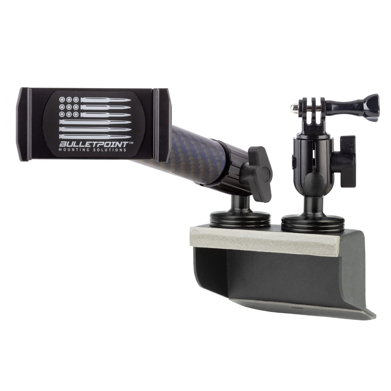 2011-2018 Jeep Wrangler JK JKU Dash Mount Phone Holder - 20mm Ball Mount Compatible with Cell Phones & Action Cameras | Dual Ball Metal Base for Secure Mounting | Perfect for Off-Roading, GPS Navigation & Adventure Photography