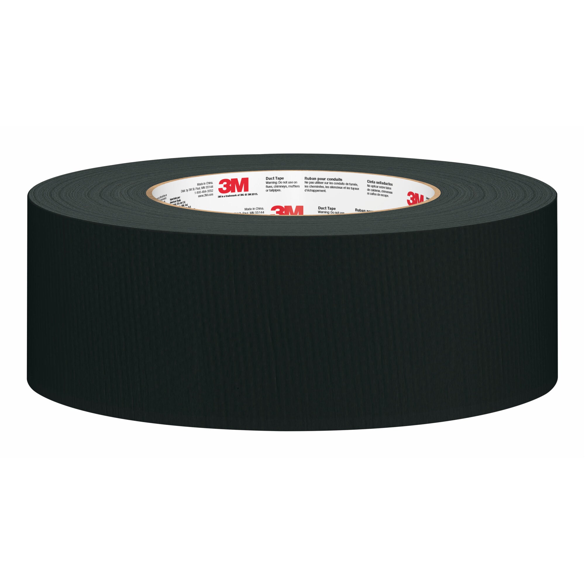 3M Black Duct Tape 3955 BK - Heavy Duty Adhesive Tape, 1.88 in x 55 yd (48 mm x 50.2 m) - Strong Waterproof Repair Tape for Home, Office & Industrial Use - Perfect for Sealing, Patching & Emergency Repairs