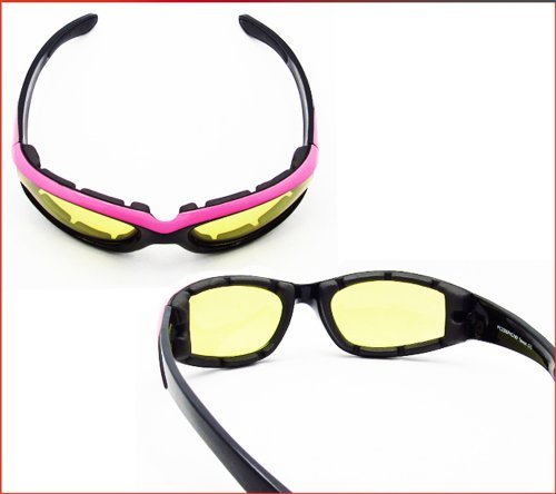 Photochromic Motorcycle Riding Glasses for Men & Women - Transitional Safety Sunglasses for Bikers - Day & Night Riding, Outdoor Sports & Adventure