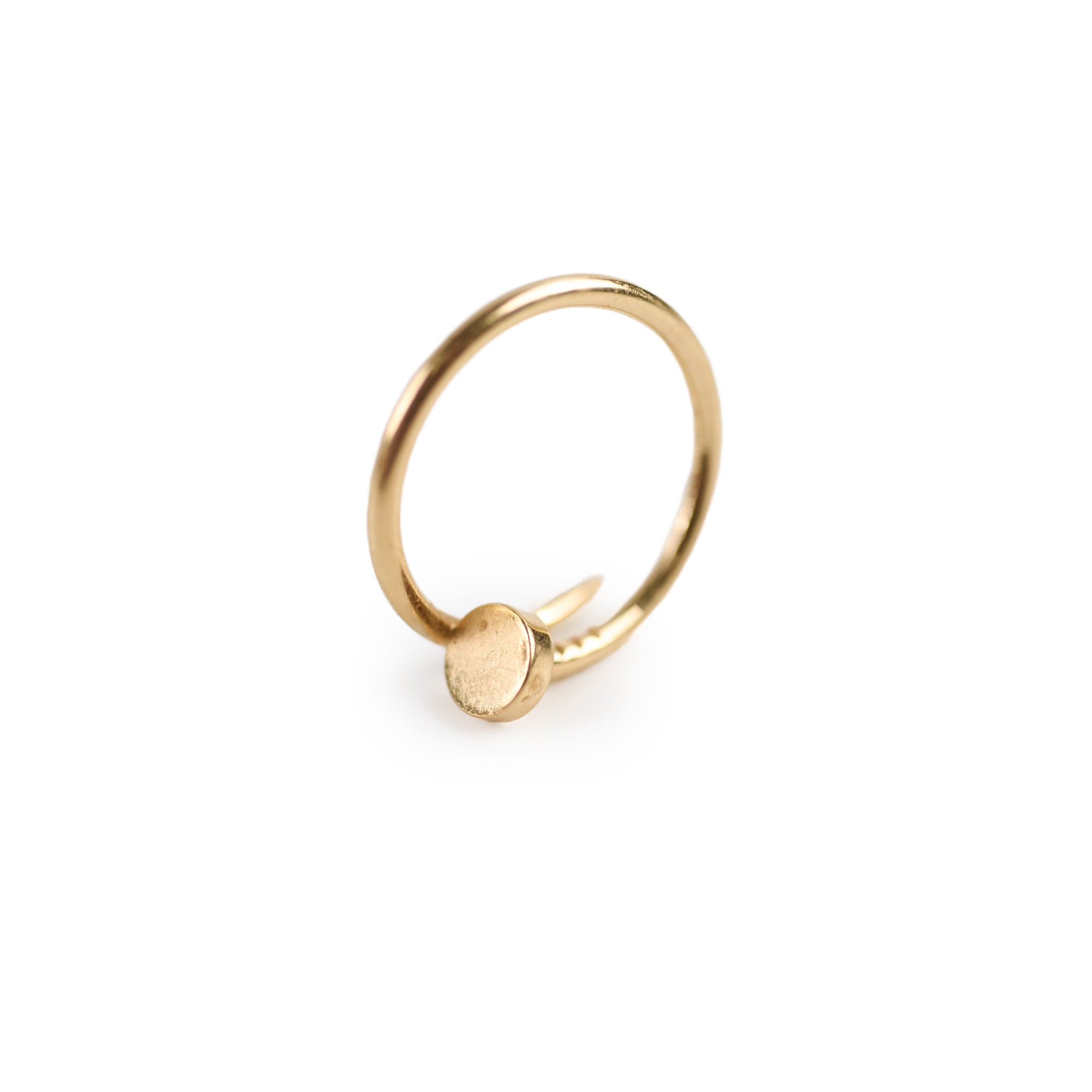 Cartier Small Juste Un Clou Ring 18K Gold - Size 54 (US 7) Luxury Nail Bracelet for Women, Perfect for Weddings, Anniversaries & Special Occasions