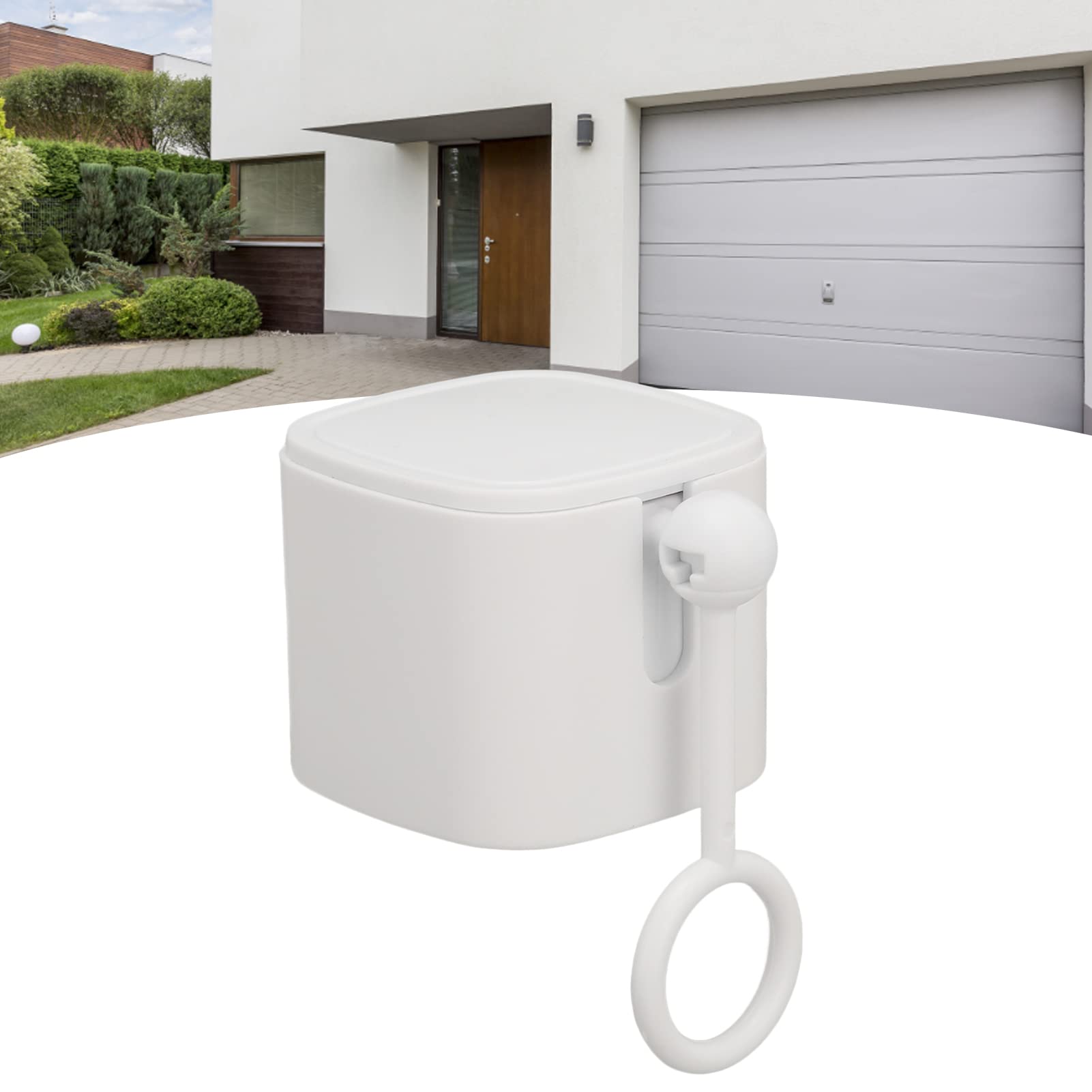 ASHATA Smart Switch Pusher - Bluetooth App Control with Remote, Timer & Voice Commands | 500mAh Rechargeable Battery | Works with Fans, TVs, Doorbells & Garage Doors | White | Perfect for Smart Home Automation & Hands-Free Control