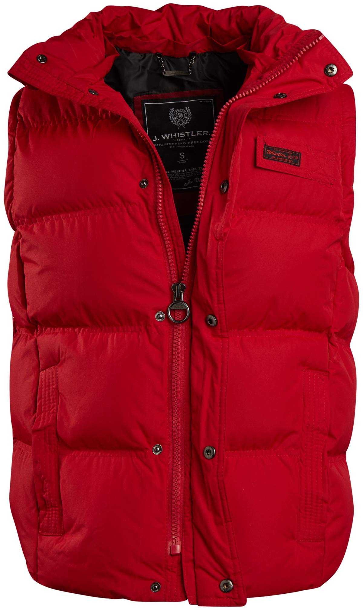 Men's Heavyweight Water-Resistant Puffer Vest with Fleece Hood - Winter Outdoor Hiking & Casual Wear for Cold Weather