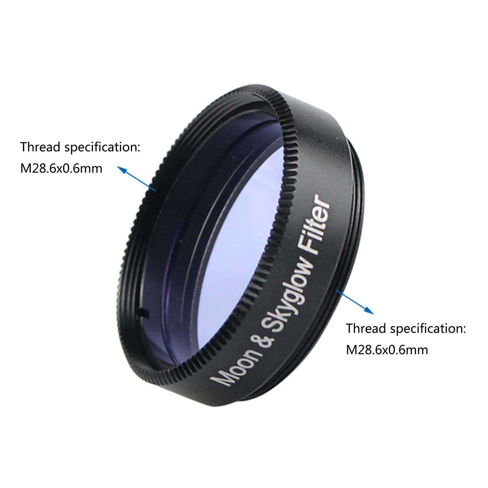 1.25 Inch Moon Filter - Neutral Density Optical Glass Eyepiece Filter with Metal Frame for Astronomy & Planetary Observation - Perfect for Telescopes & Stargazing