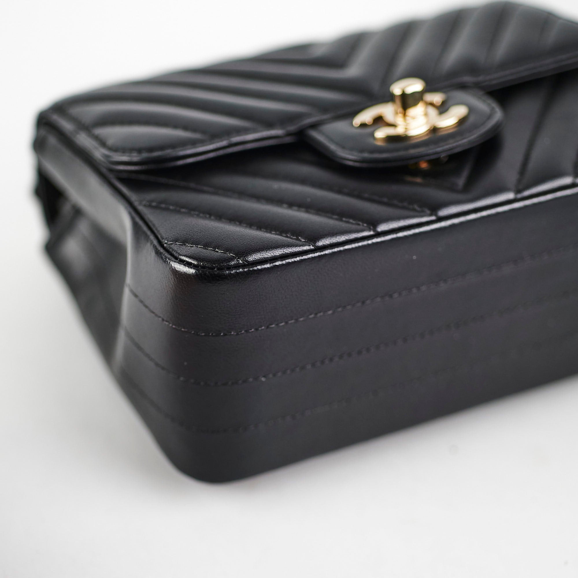 Chanel Mini Square Lambskin Black Crossbody Bag - Luxury Designer Handbag for Women | Perfect for Evening Parties, Date Nights & Special Occasions