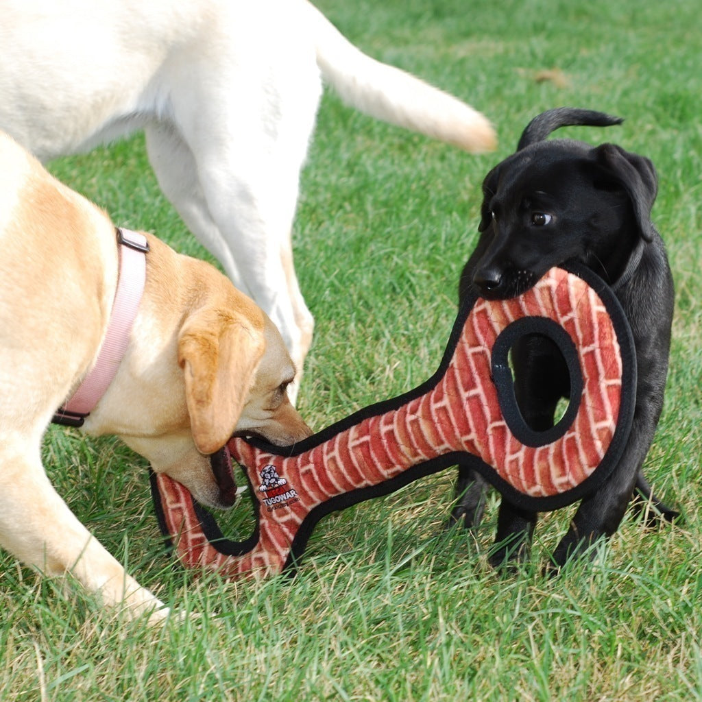 Tuffy Mega Tugowar - Durable Dog Tug Toy for Aggressive Chewers - Interactive Play & Training for Large Dogs - Perfect for Fetch, Tug-of-War & Outdoor Activities