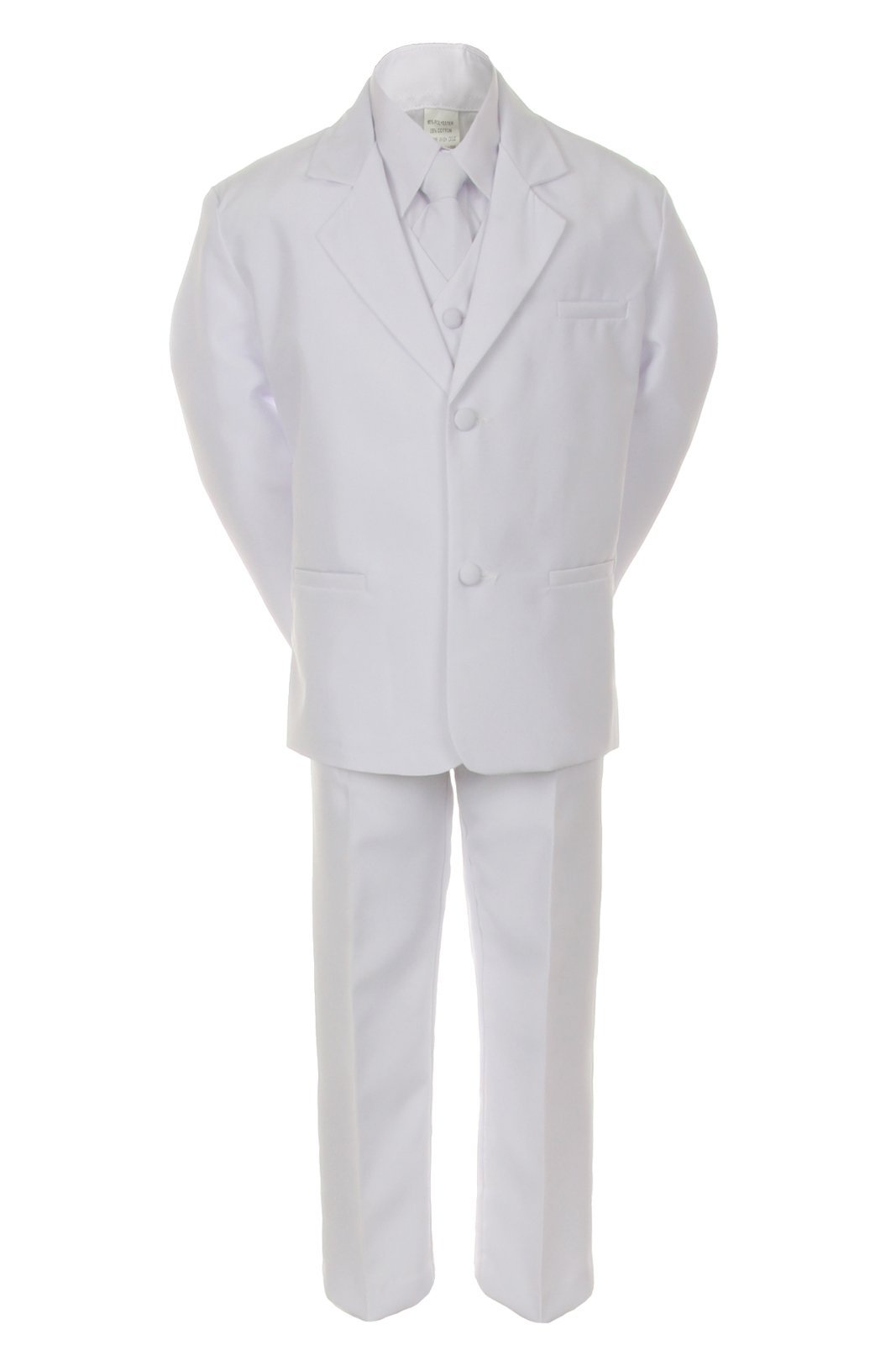 7-Piece Lilac Purple Vest & Bow Tie Set for Boys - Baby Toddler Formal Suit Tuxedo Outfit (Size S-20) | Wedding, Party, Photoshoot & Special Occasion Wear