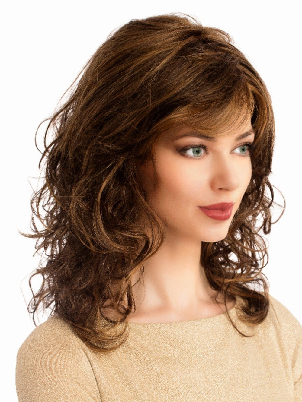 Charlotte Synthetic Wig with Mono Top - Heat Resistant & Natural Look for Cosplay, Halloween & Daily Wear