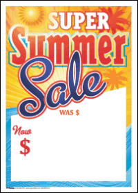 100-Pack Sale Tags for Retail Stores - Waterproof & Durable Price Labels for Summer Clearance, Seasonal Discounts & Promotional Sales - Perfect for Boutiques, Flea Markets & Garage Sales