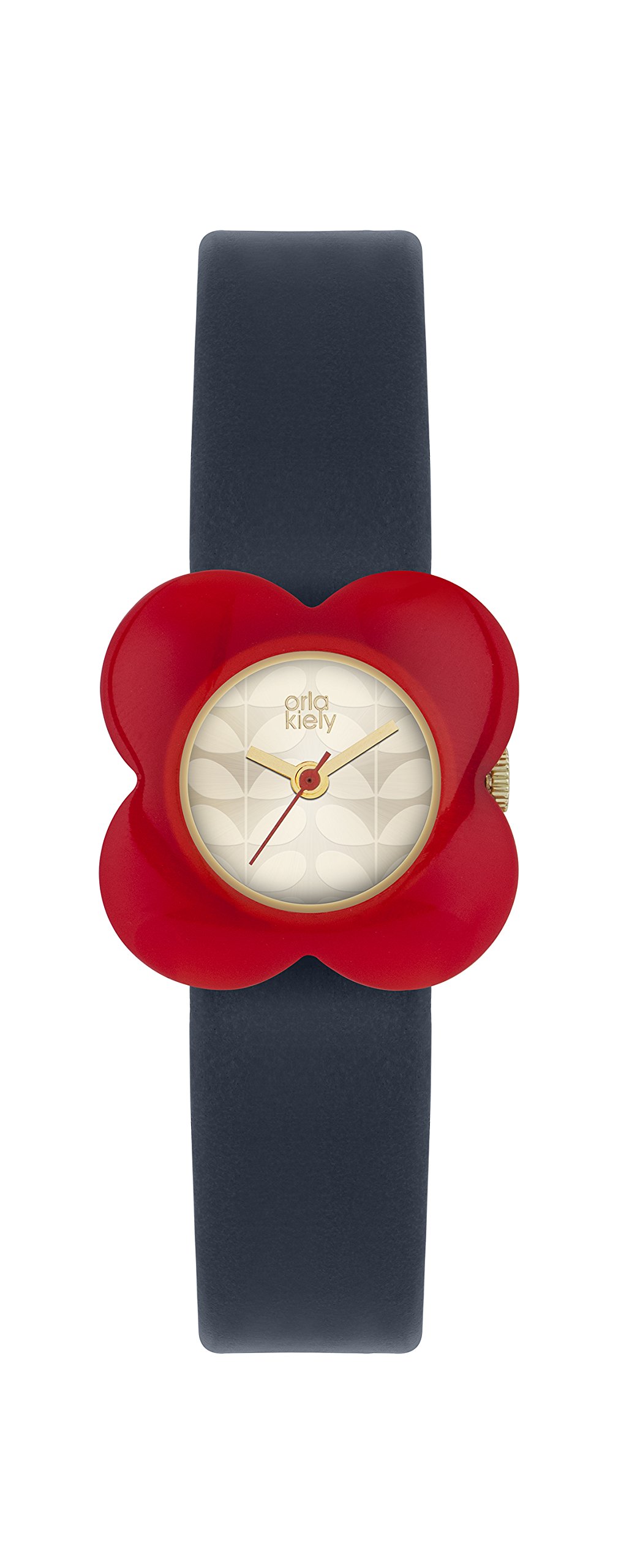 Orla Kiely Women's Analog Quartz Watch with Genuine Leather Strap - Stylish Floral Design, Water Resistant, Perfect for Work, Casual & Special Occasions - Model OK2062