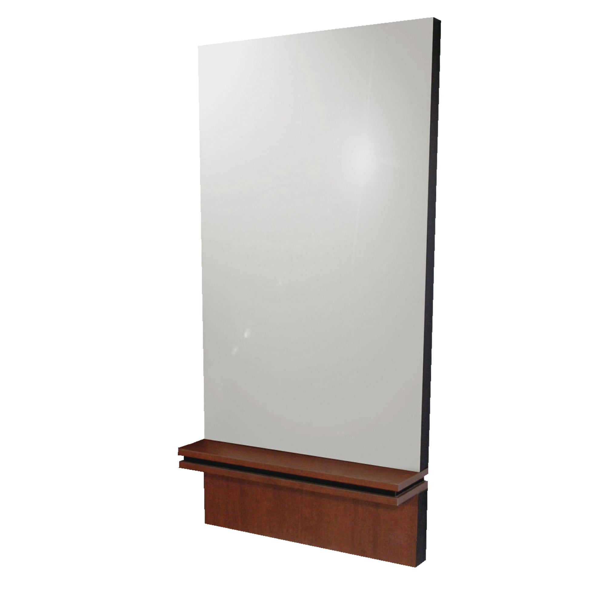 Wall Mounted Mirror with Ledge - Modern Bathroom Vanity Mirror with Shelf for Makeup & Storage - Perfect for Bathroom, Bedroom, or Entryway Decor