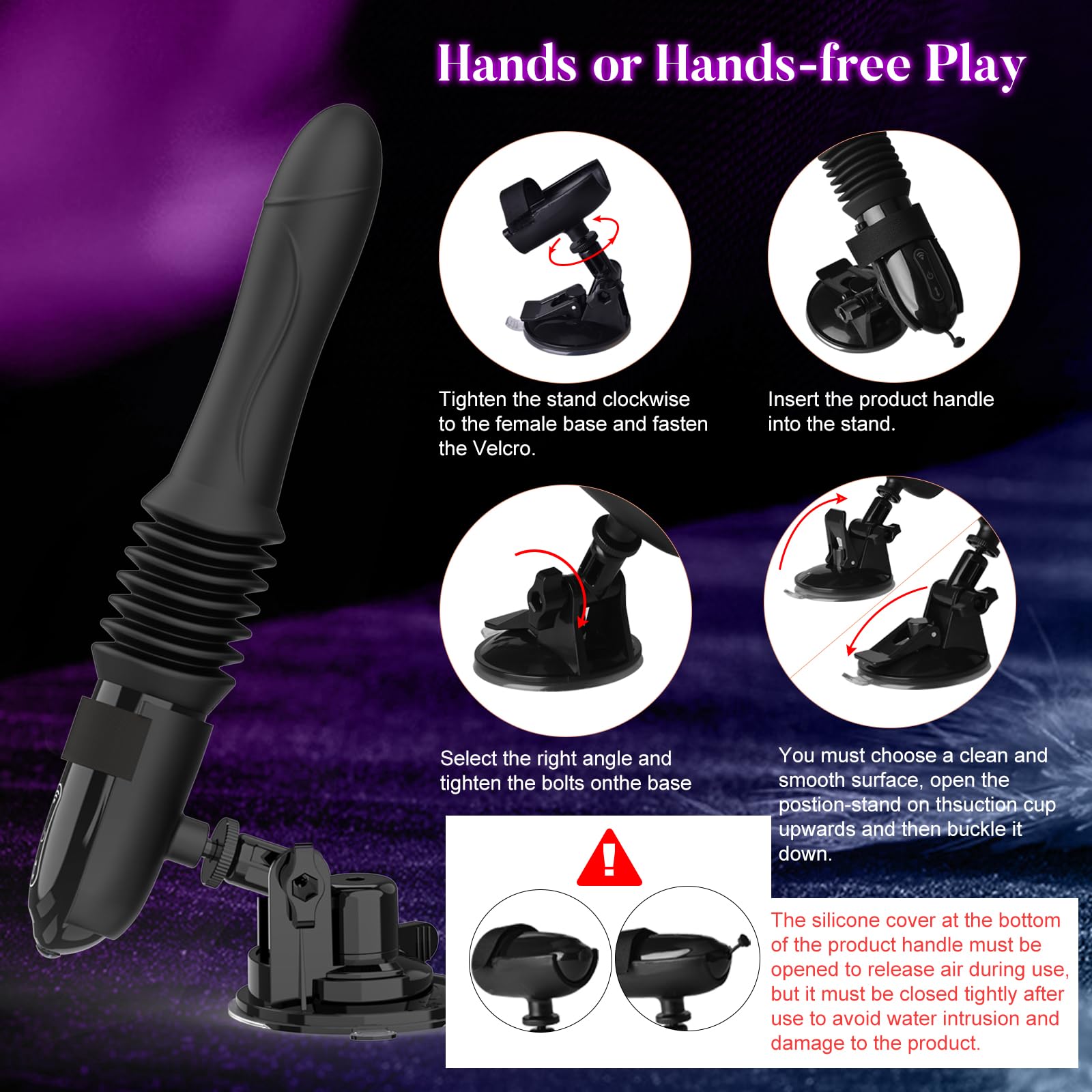 Premium Sex Machine for Women & Men - 10 Vibration & Thrusting Modes, Remote Control Realistic Dildo with Strong Suction Cup for G-Spot, Clitoral & Anal Stimulation | Perfect for Couples Play, Solo Pleasure & BDSM Exploration