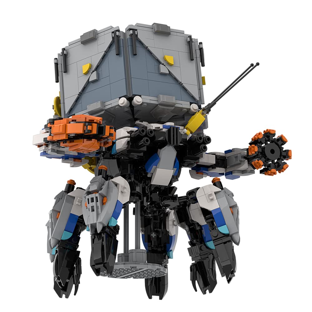 Zero-Dawn Machine Shell-Walker Building Toy Set (1690 Pcs) - Compatible with Lego Tallneck, MOC Collectible Model for Kids & Adults - Perfect for Gaming Fans & Horizon Forbidden West Enthusiasts - Great for Display, Collection and Creative Play