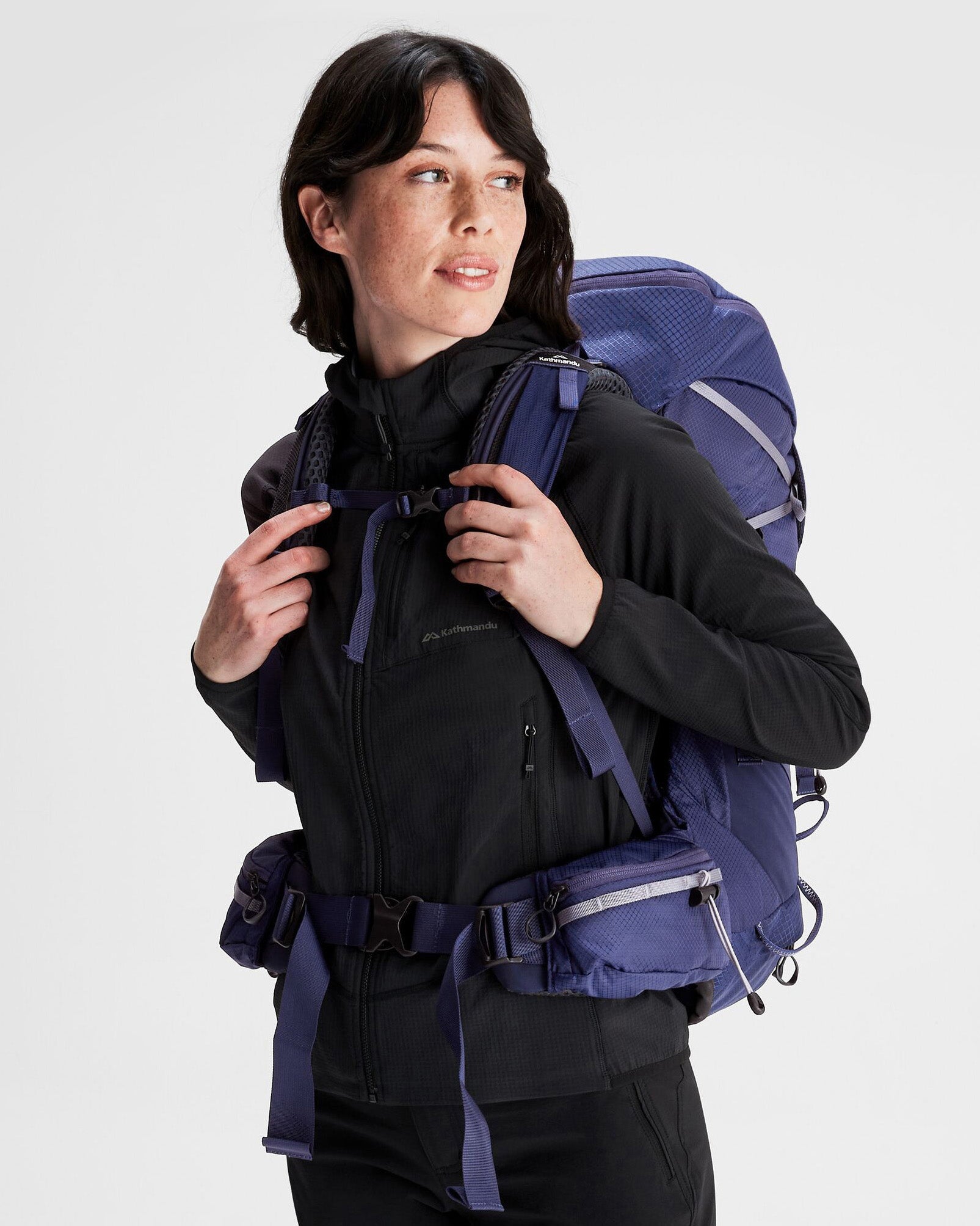 Women's Valorous 55L Backpack - Dark Horizon | Lightweight Hiking Pack for Outdoor Adventures, Travel & Camping
