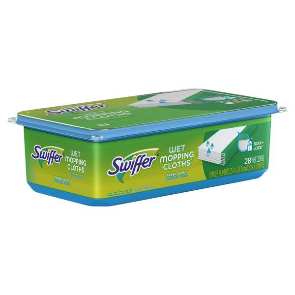 Swiffer® Sweeper Wet Mopping Pads Refills - 12 Pack | Dust & Dirt Cleaning Cloths for Floors | Perfect for Hardwood, Tile & Laminate Surfaces