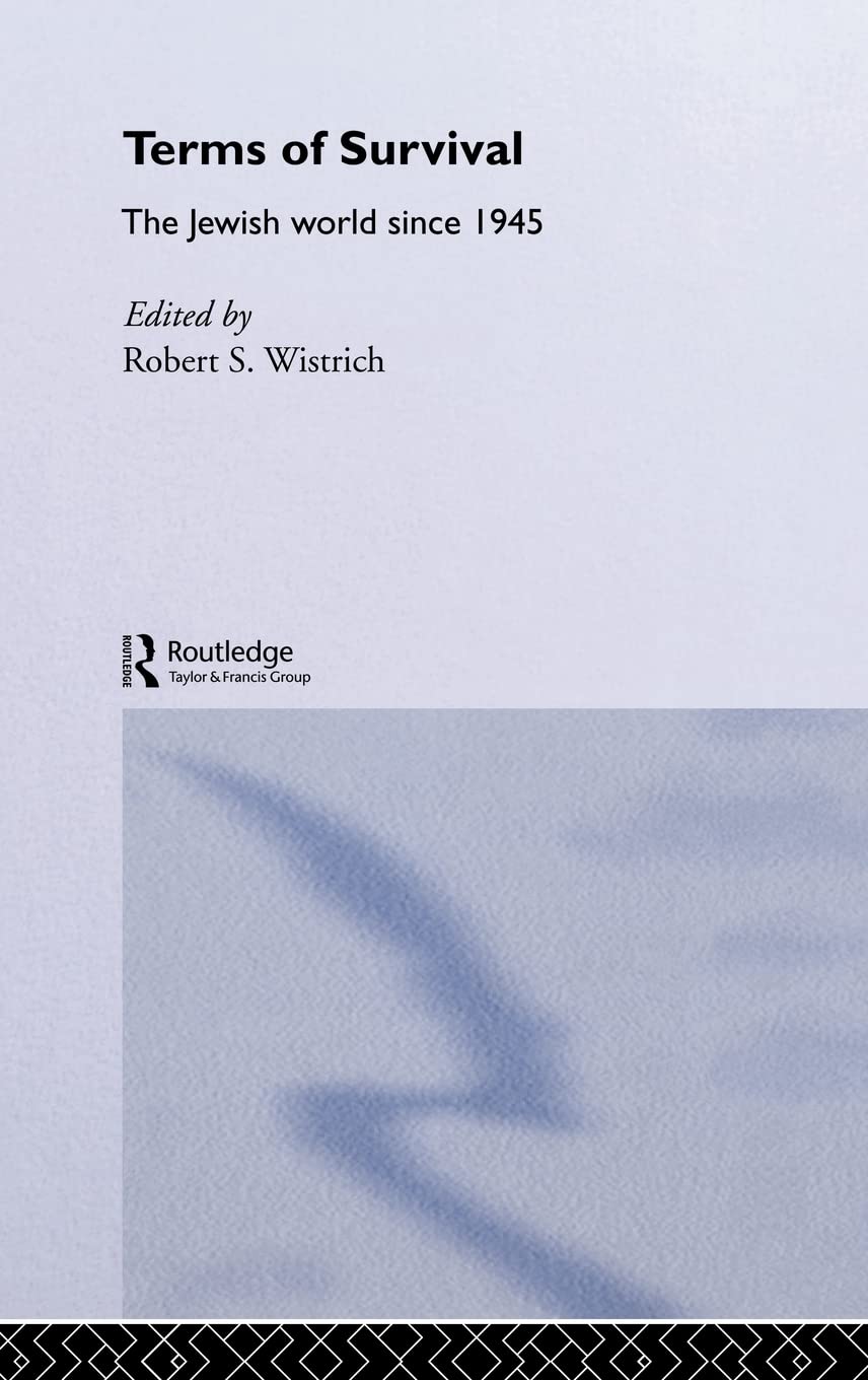 Terms of Survival: The Jewish World Since 1945 - Historical Book on Post-WWII Jewish Experience | Perfect for History Students & Holocaust Researchers