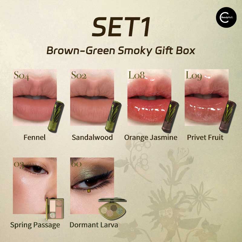 GIRLCULT Herbal Compendium Series All-In-One Makeup Set - Perfect for Everyday Glam & Special Occasions