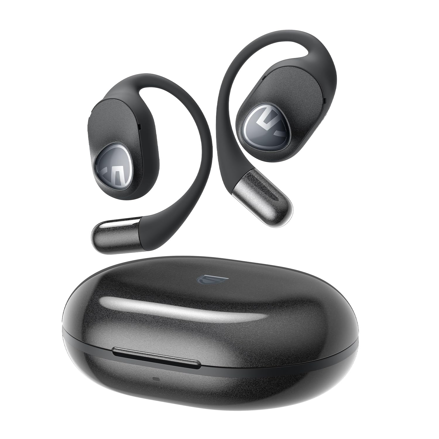 SoundPEATS GoFree 2 Open-Ear Wireless Bluetooth Headphones with Hi-Res LDAC, 16.2mm Drivers, 35H Battery Life - Bluetooth 5.3 Earbuds with Ear Hooks, Dual Connection, IPX5 Waterproof, Lightweight for Running, Cycling & Outdoor Sports