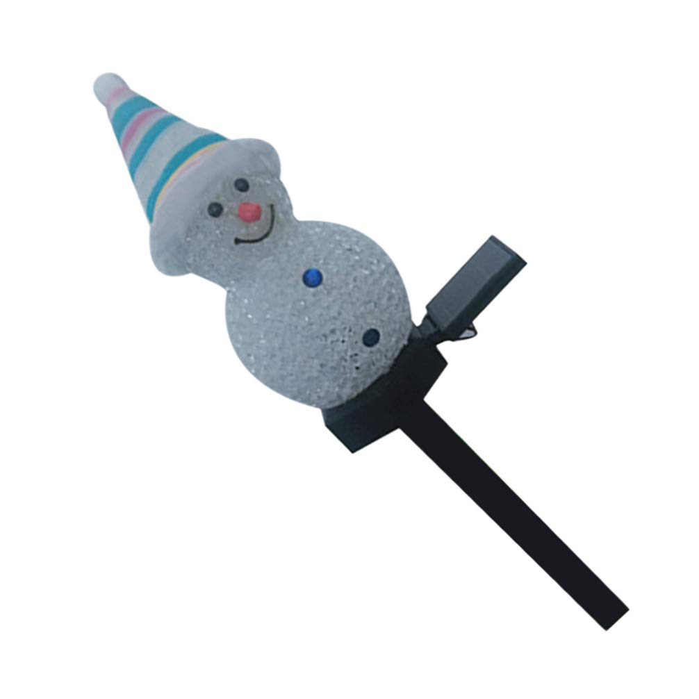 Balacoo Solar Snowman LED Garden Stake - Outdoor Christmas Decoration with Waterproof Solar Light for Lawn, Patio & Yard | Holiday Lighting for Winter Decor