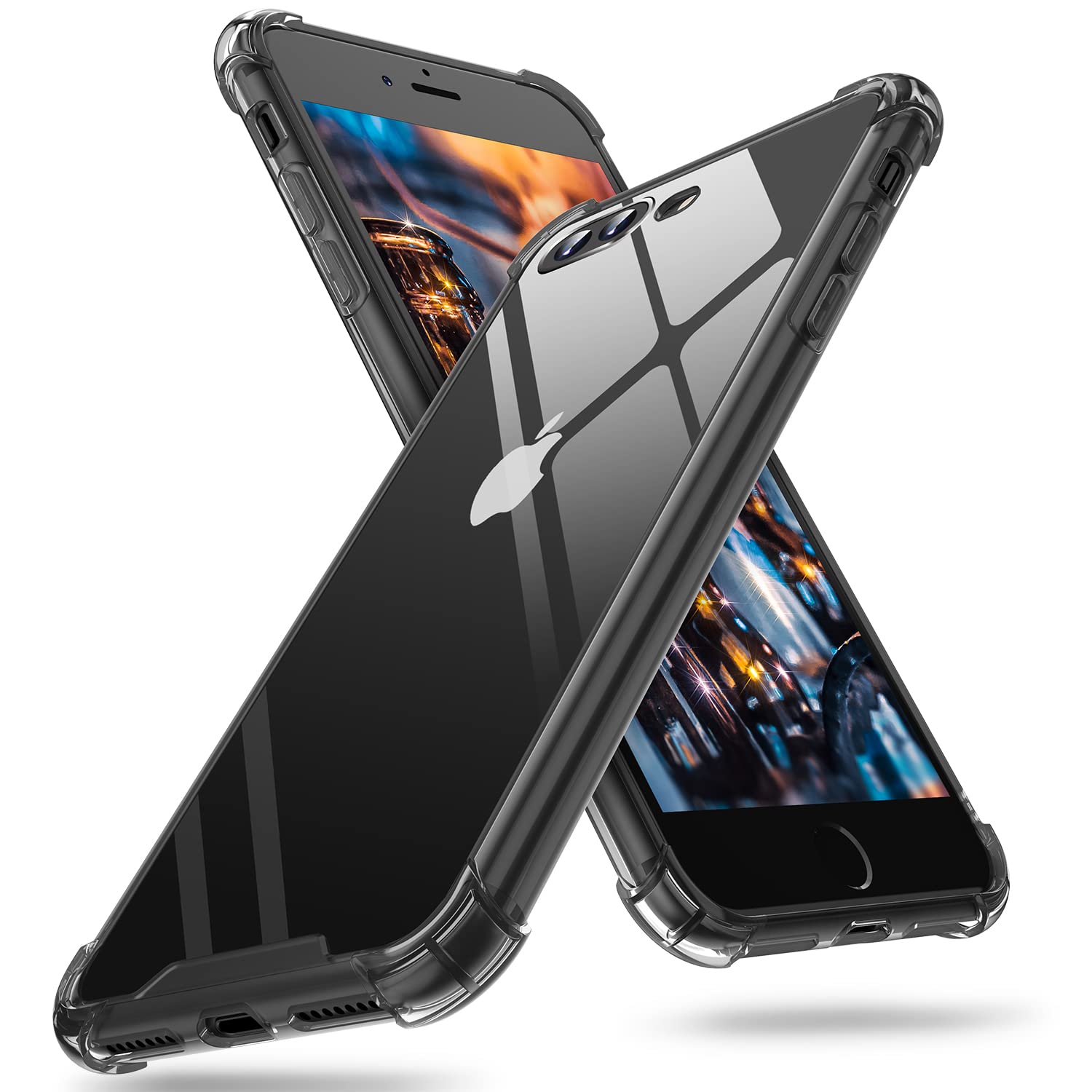 ORIbox Shockproof Case for iPhone 7 Plus/8 Plus - 4 Corner Protection | Slim Fit Protective Cover for Everyday Use, Work & Outdoor Activities