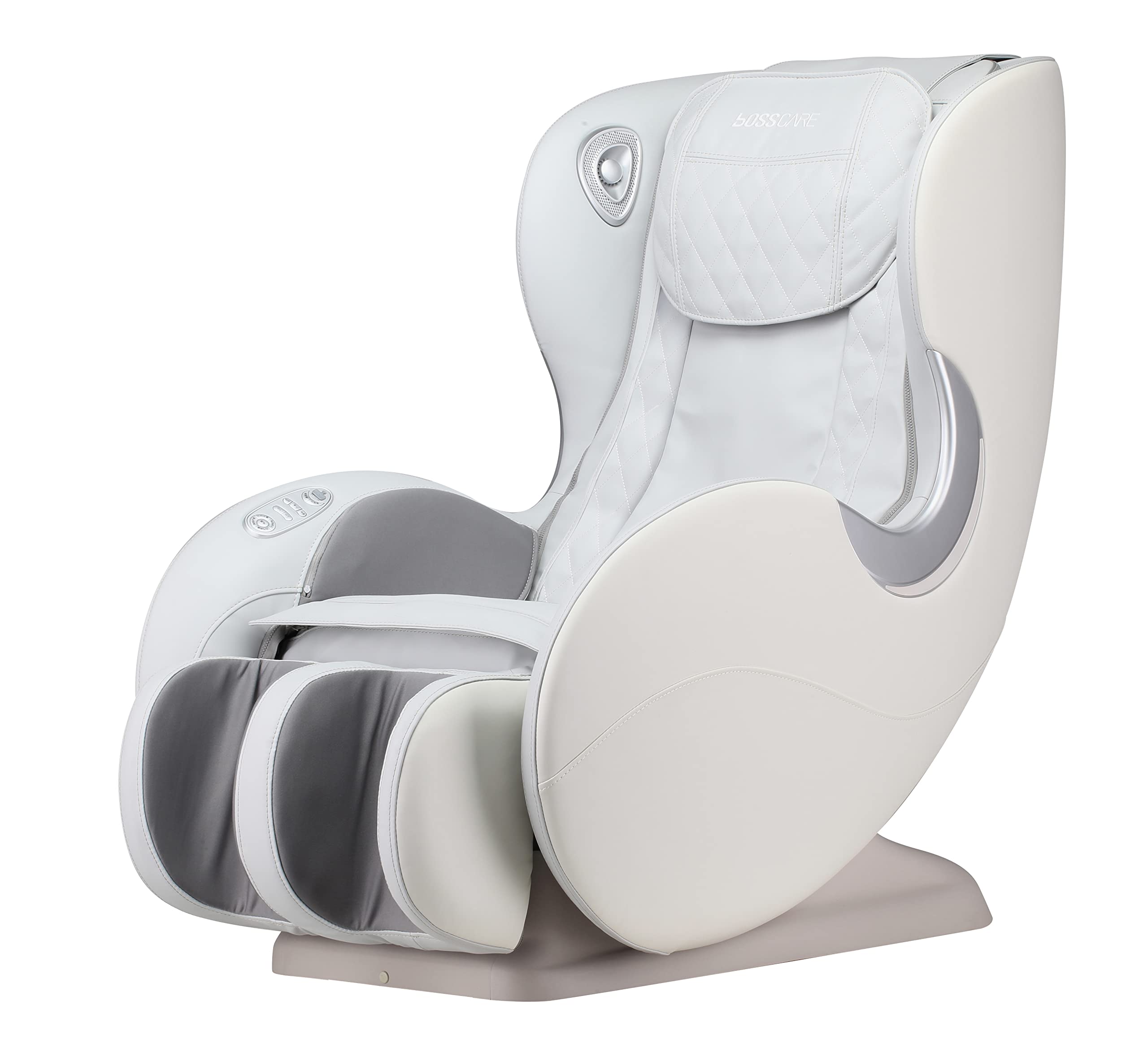 DEINPPA SL Track Full Body Zero Gravity Shiatsu Massage Chair with Bluetooth Speaker, Body Scan, Lumbar Heat, 4 Auto Modes & USB Port - Beige PU Leather - Perfect for Home, Office & Relaxation Therapy