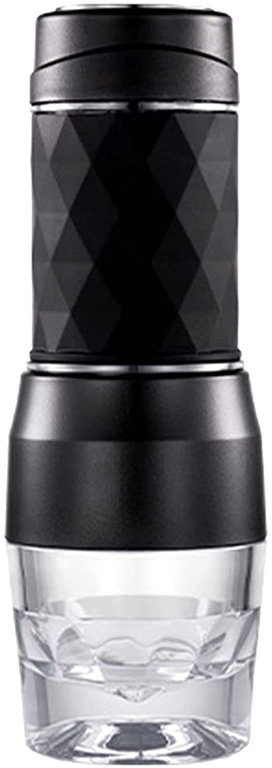 Premium Espresso Machine for Capsule & Ground Coffee - Portable Manual Coffee Maker for Travel, Hiking, Office - Black (2024 Model) | Perfect for Camping Trips & Small Spaces