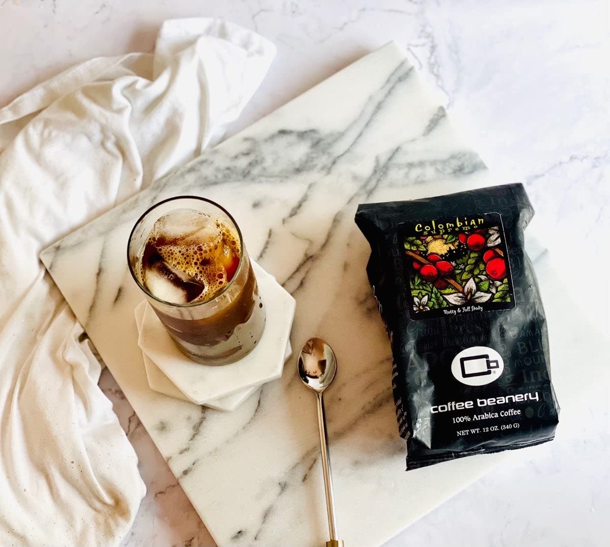 Premium Colombian Specialty Coffee Beans - Medium Roast, 3LB Bag (Extra Fine Grind) for Espresso, French Press & Drip Coffee Makers | Rich & Smooth Flavor