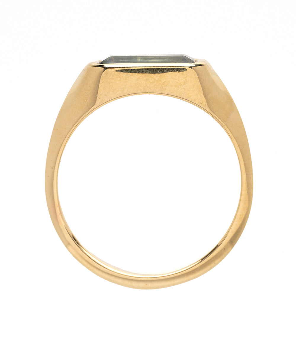 1.58Ct Teal Sapphire Unique Wedding Band for Women & Men – Handcrafted Vintage Style Ring for Engagement, Anniversary & Special Occasions