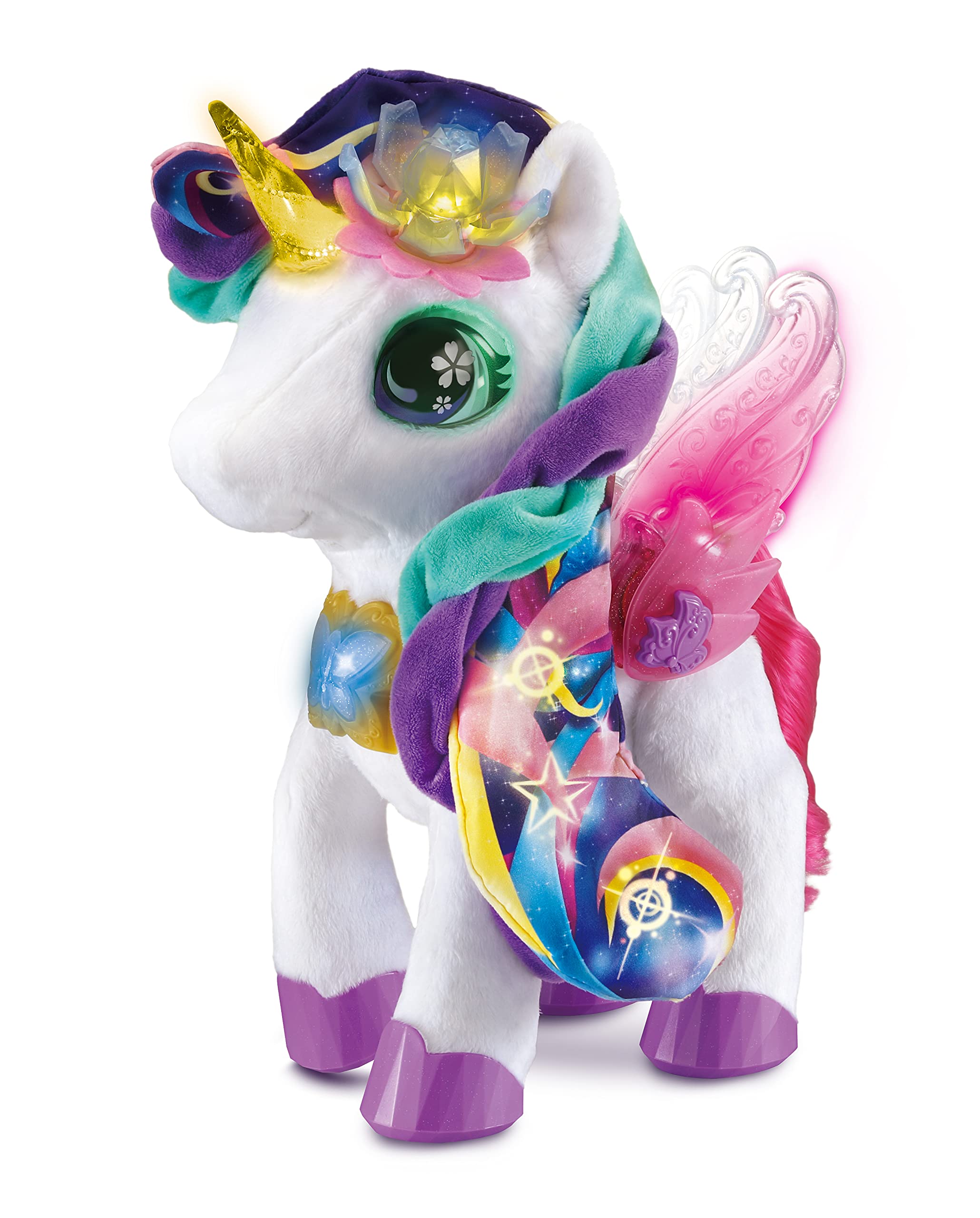 VTech Myla the Blush and Bloom Unicorn Toy - Interactive Soft Plush with Music, Sounds & Sing-Along Songs | Sensory Learning Toy for Kids Ages 5+ | Perfect for Playtime, Bedtime & Early Childhood Development (English Version)