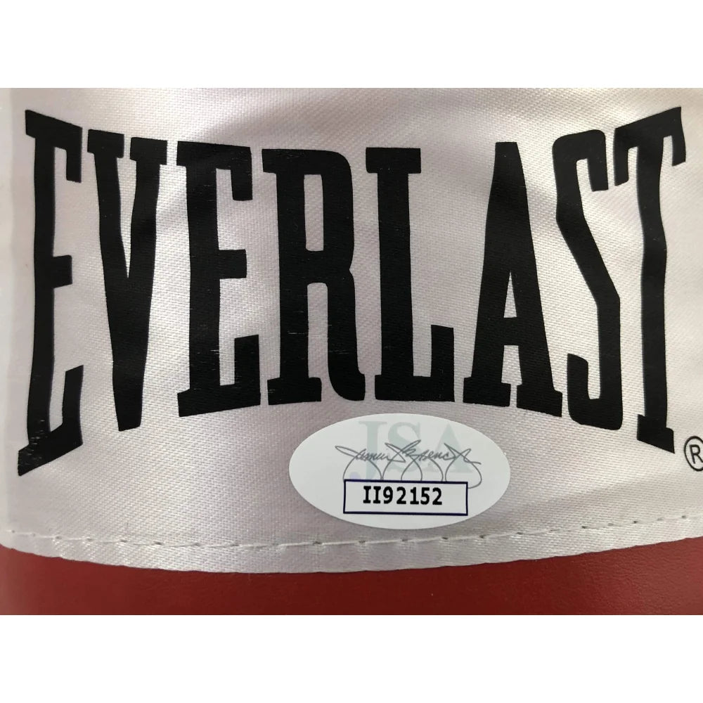 Julio Cesar Chavez Autographed Everlast Boxing Glove - Hand Signed with JSA COA - Red - Perfect for Boxing Memorabilia Collectors & Sports Fans Display