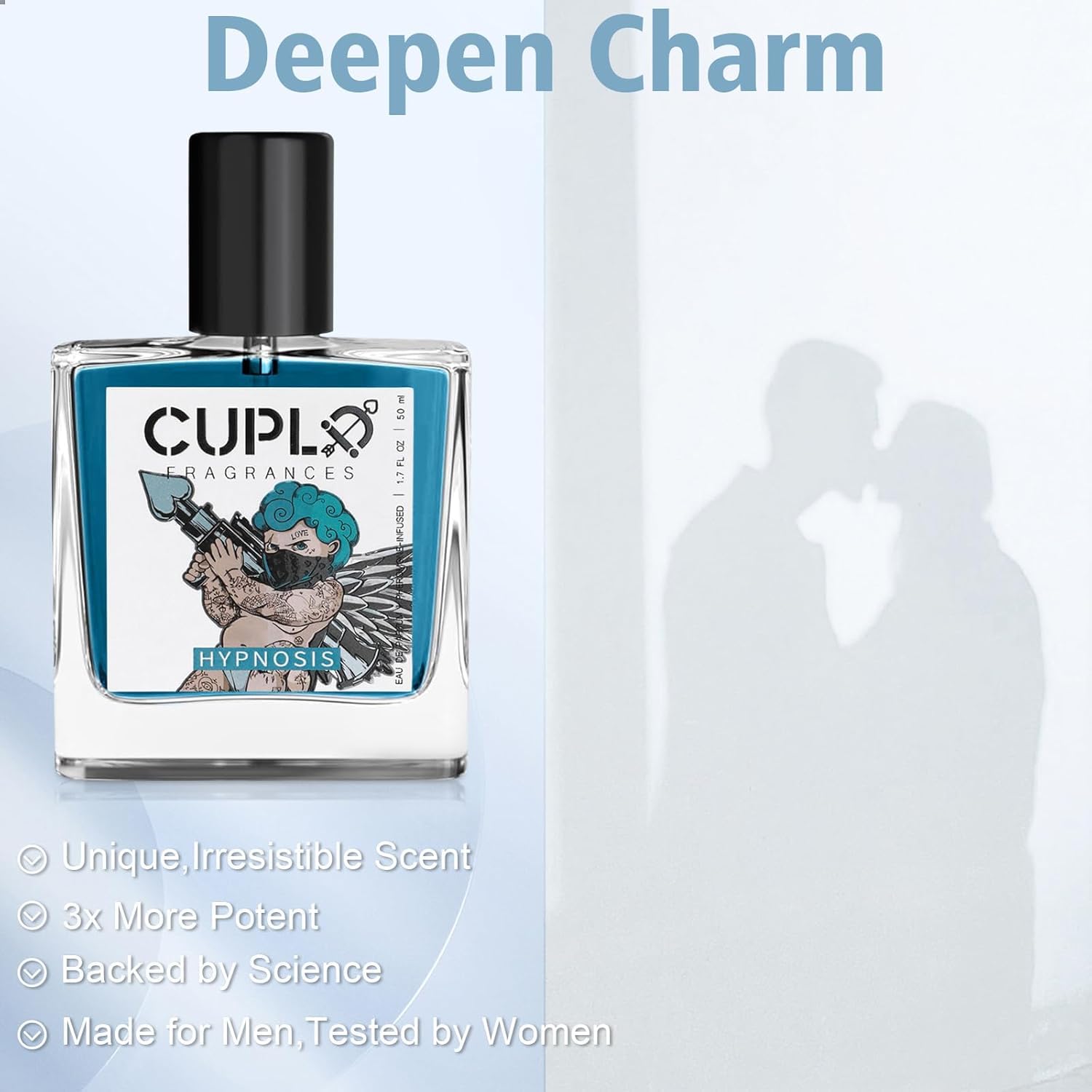 **Cupld Cologne for Men - Pheromone-Infused Hypnosis 2.0 Cologne | Long-Lasting Men's Fragrance to Enhance Attraction & Confidence | Perfect for Date Night, Office, and Special Occasions**