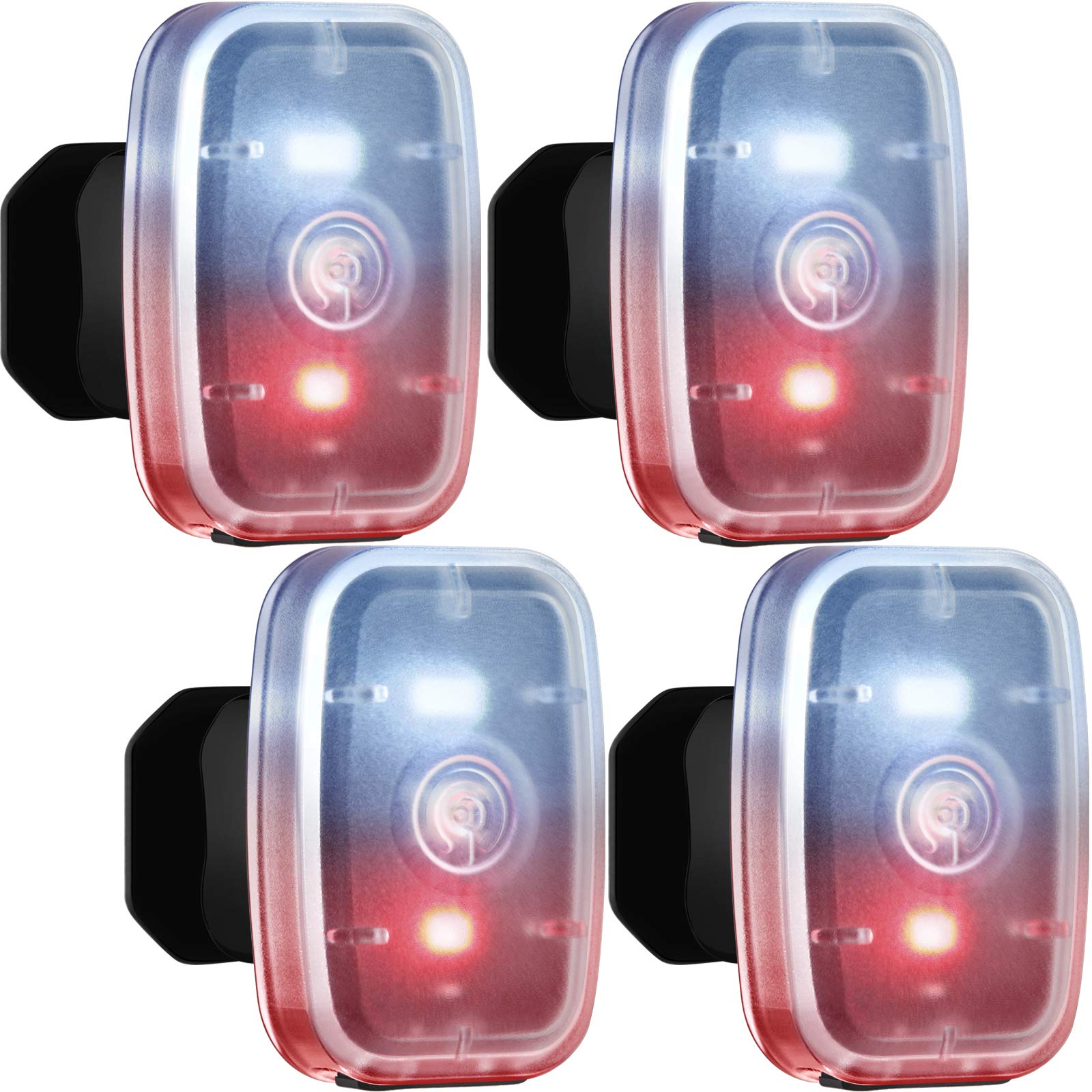 Rechargeable LED Safety Running Lights - USB Clip-On Strobe Bike Tail Lamps with 5 Modes for Runners, Cyclists, Hikers & Pets | Night Riding, Walking, Jogging & Outdoor Activities