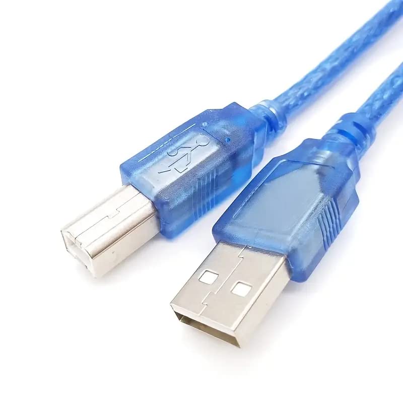 USB Type A Male to B Male High-Speed Data Sync Cable - 140cm/4.6ft for Arduino UNO Mega, Printers & Scanners | Durable & Compatible with HP, Canon, Dell, Epson, Lexmark, Xerox | Perfect for Office, Home & DIY Electronics Projects