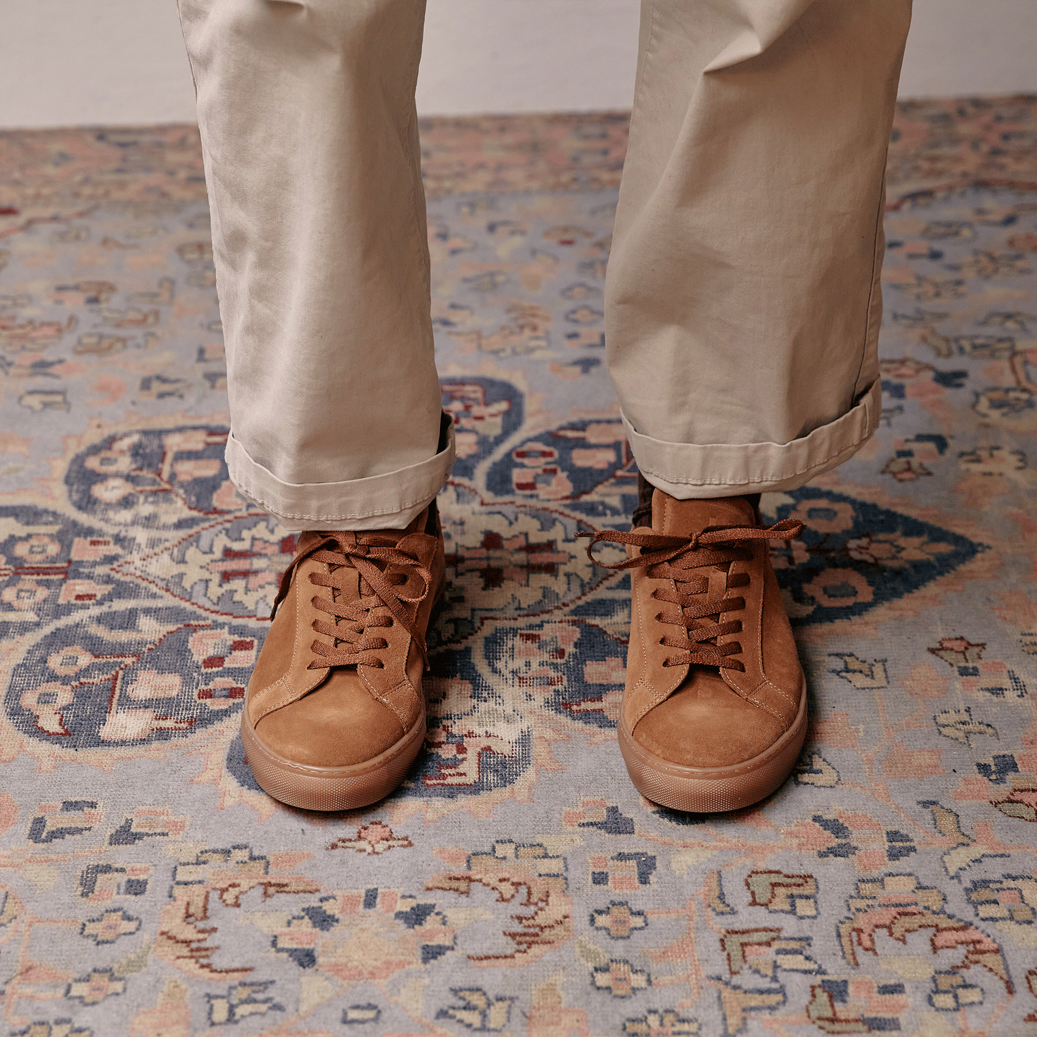 ANCOATS Men's Casual Sneakers - Stylish Date & Gum Color Shoes for Everyday Wear | Perfect for Dating, Walking & Casual Outings