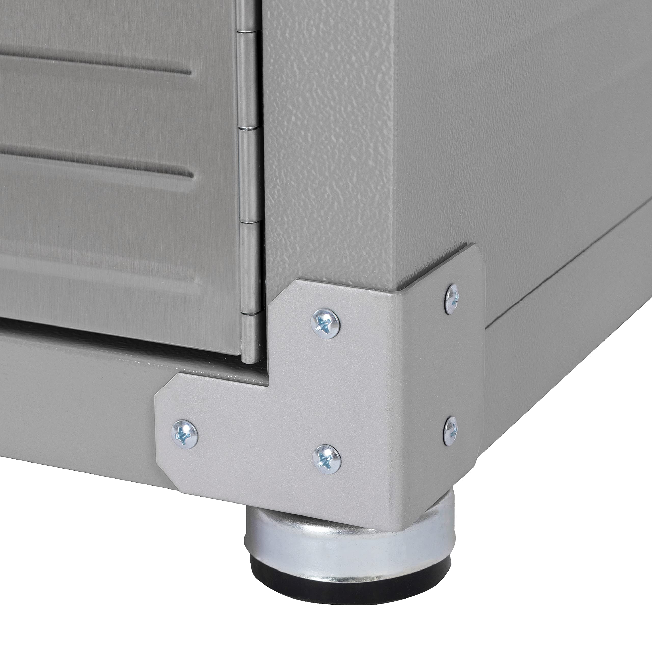 Seville Classics UltraHD Solid Steel Lockable Storage Cabinet with Adjustable Shelves - 48