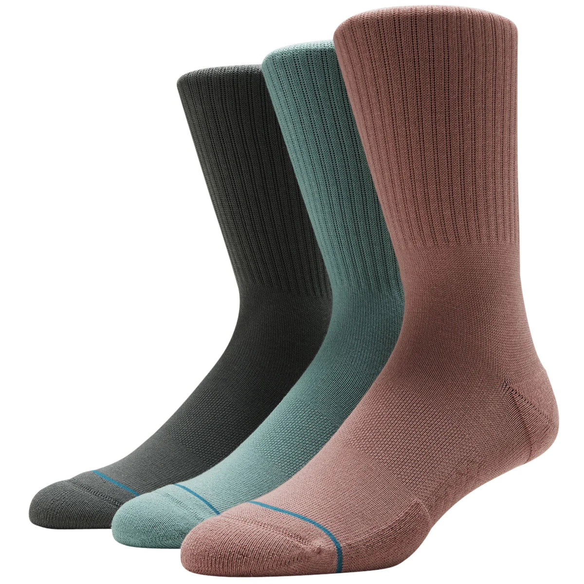 Premium Adult Crew Socks 3-Pack - Comfortable Cotton Green Socks for Men & Women - Perfect for Work, Sports & Everyday Wear