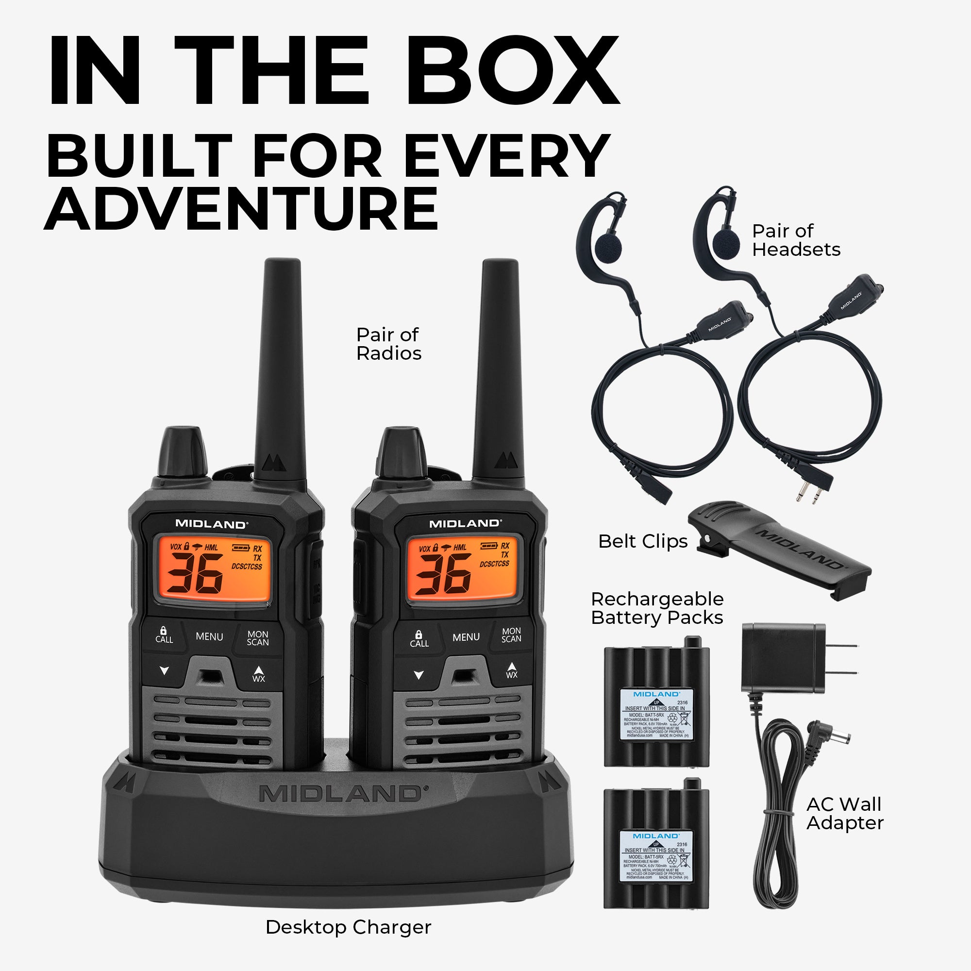 T290 X Talker® GMRS Two-Way Radio 2 Pack - Long Range Walkie Talkies for Outdoor Adventures, Hiking, Camping & Emergency Communication (T290VP4)